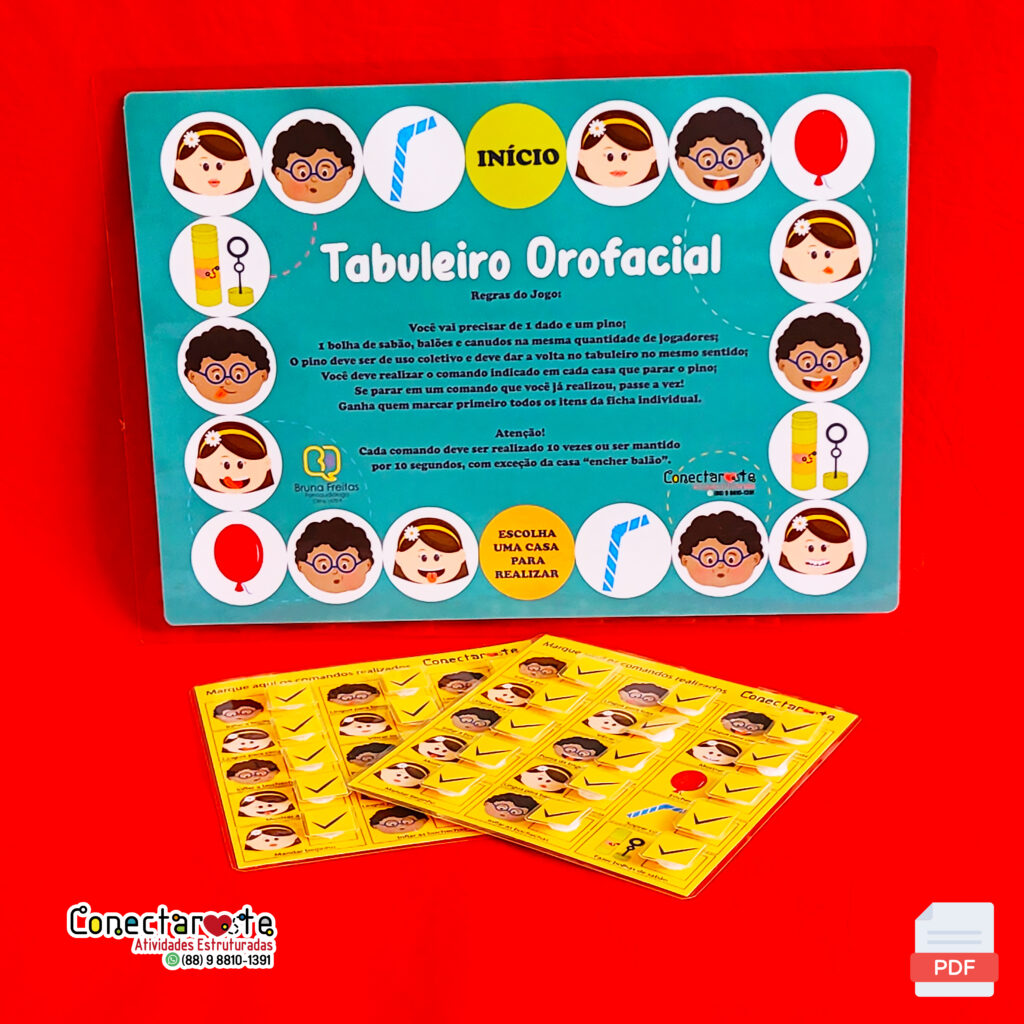 Tabuleiro Orofacial PDF Conectar te Atividades